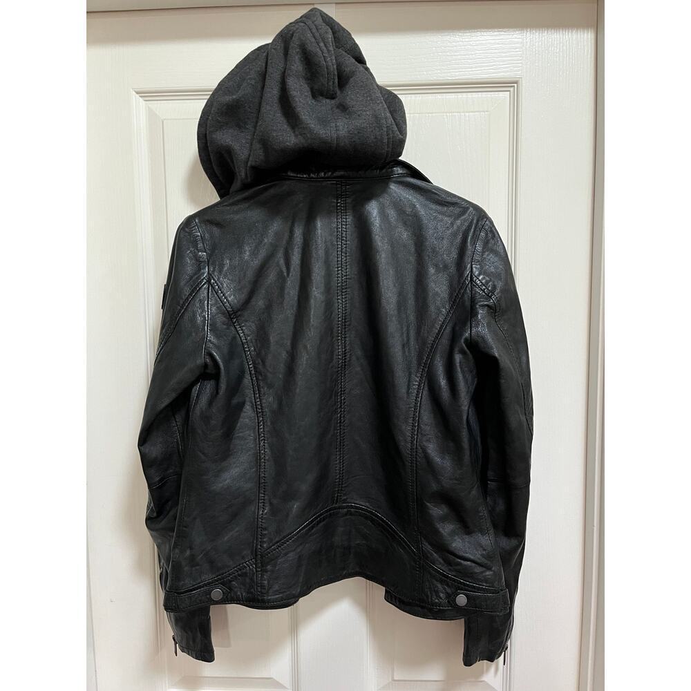 Mauritius Black Leather Jacket Medium Slim Fit NWT - Picture 5 of 13